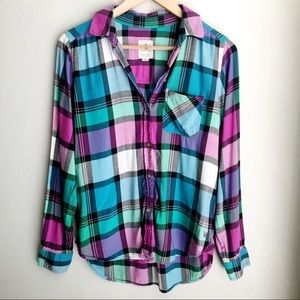 American Eagle Vintage Inspired Boyfriend Flannel